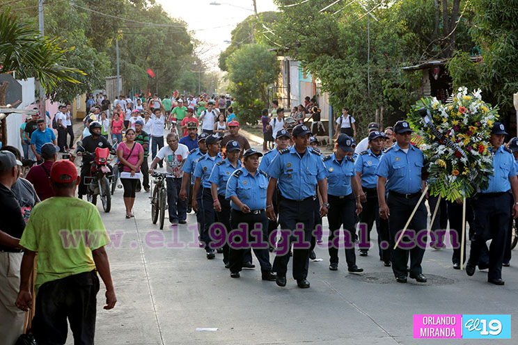 Masaya protagoniza alegre caminata y vigilia conmemorando a los héroes y mártires de Los Sabogales